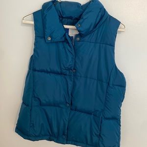 OLD NAVY turquoise puffer vest